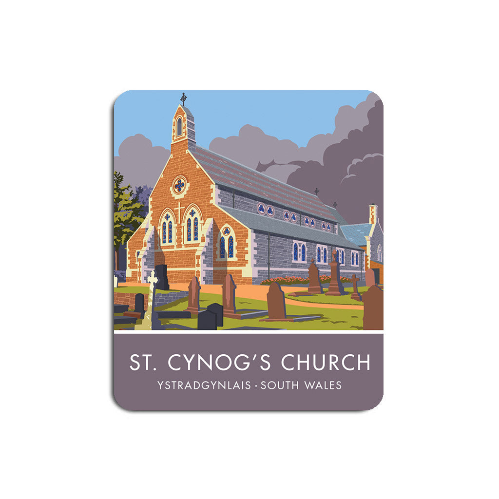 St. Cynog's Church Mouse Mat
