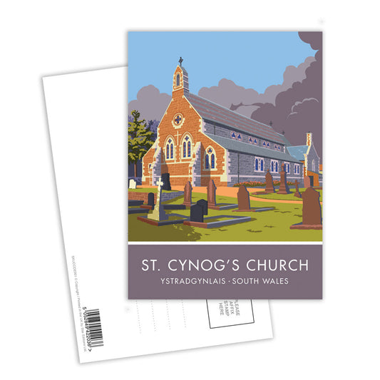 St. Cynog's Church Postcard Pack of 8