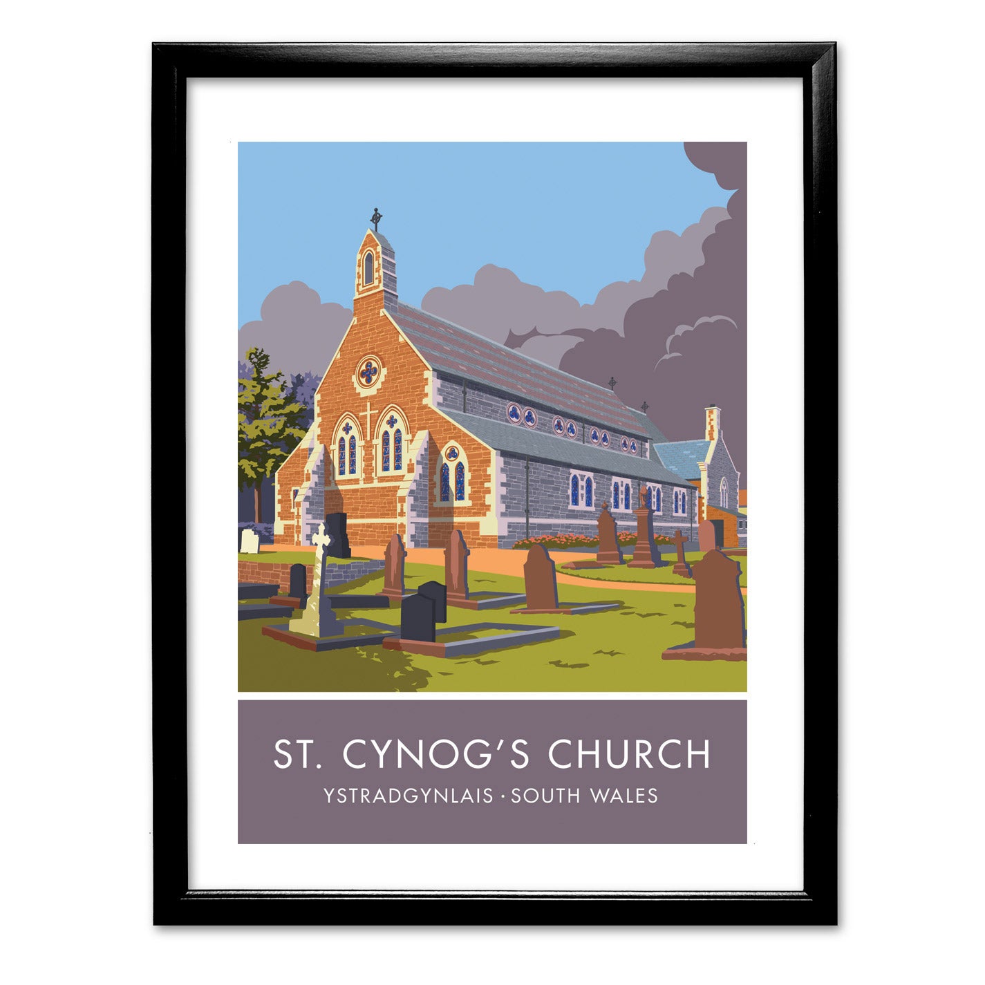 St. Cynog's Church Art Print
