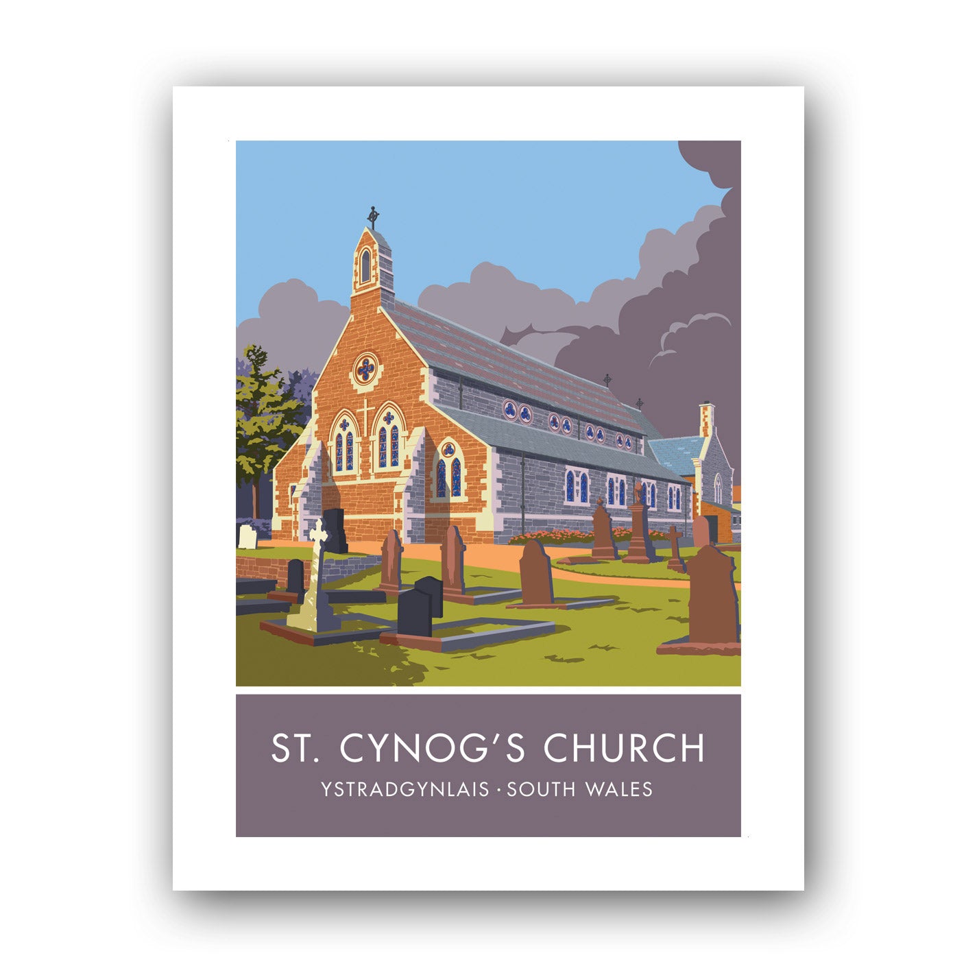 St. Cynog's Church Art Print