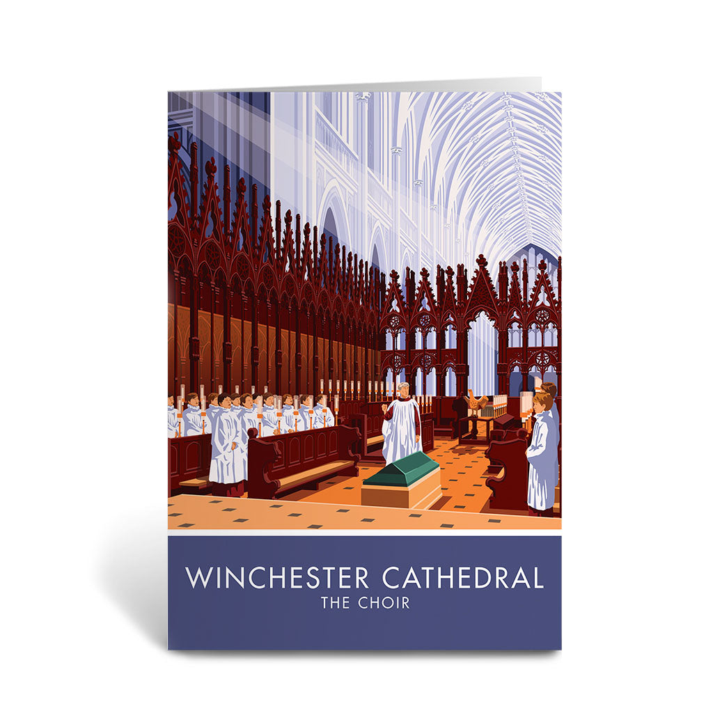 Winchester Cathedral, The Choir Greeting Card 7x5