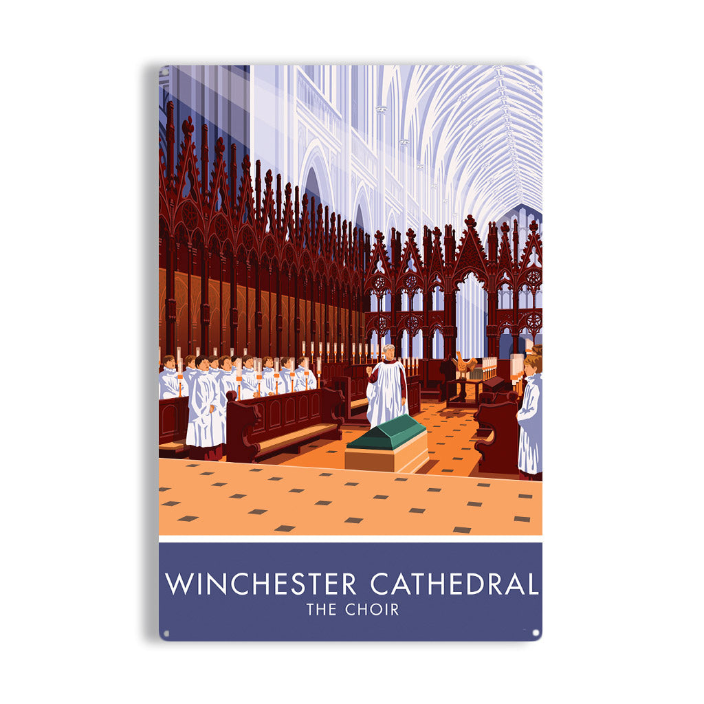Winchester Cathedral, The Choir Metal Sign