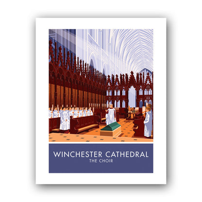 Winchester Cathedral, The Choir Art Print