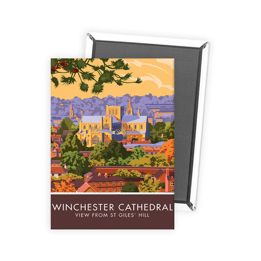 Winchester Cathedral from St Giles' Hill Magnet