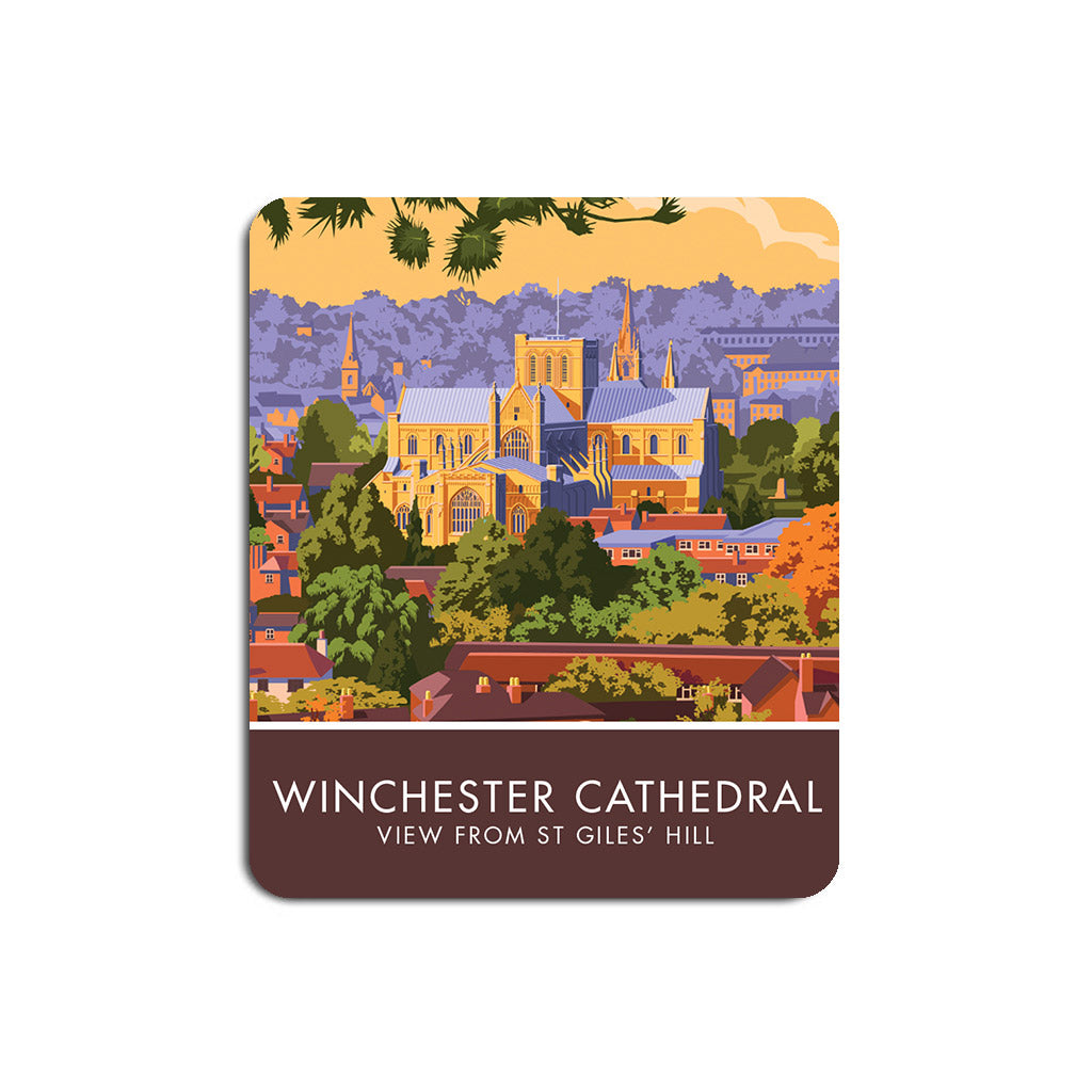 Winchester Cathedral from St Giles' Hill Mouse Mat
