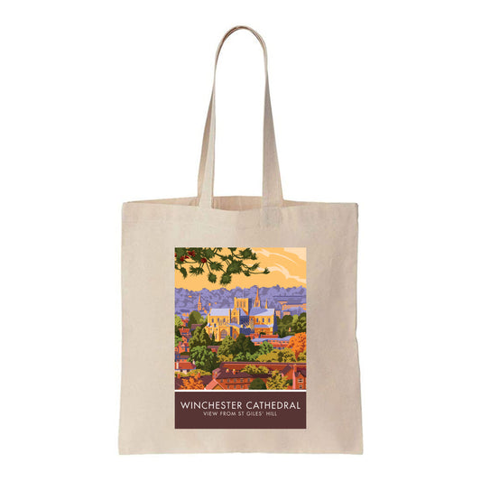 Winchester Cathedral from St Giles' Hill Tote Bag