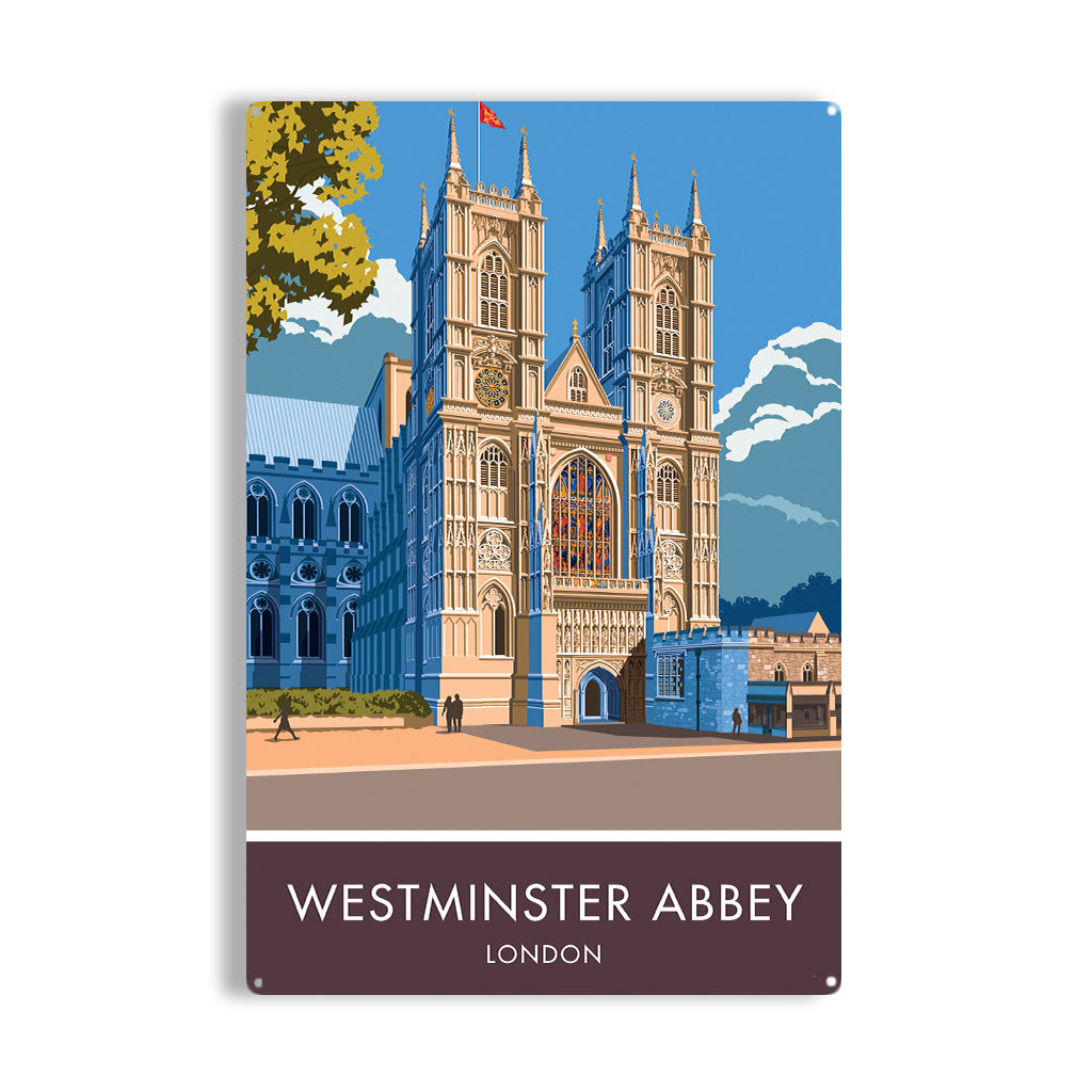 Westminister Abbey Metal Sign