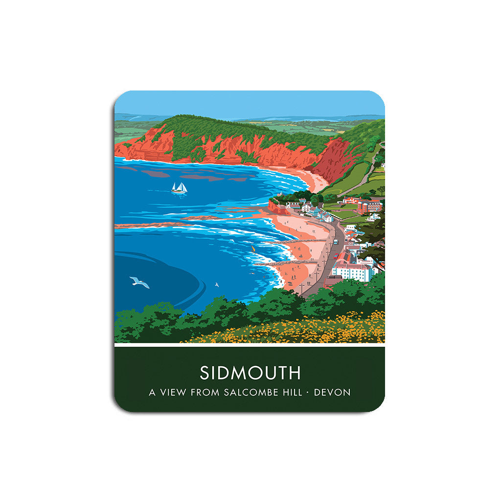 Sidmouth from Salcombe Hill Mouse Mat