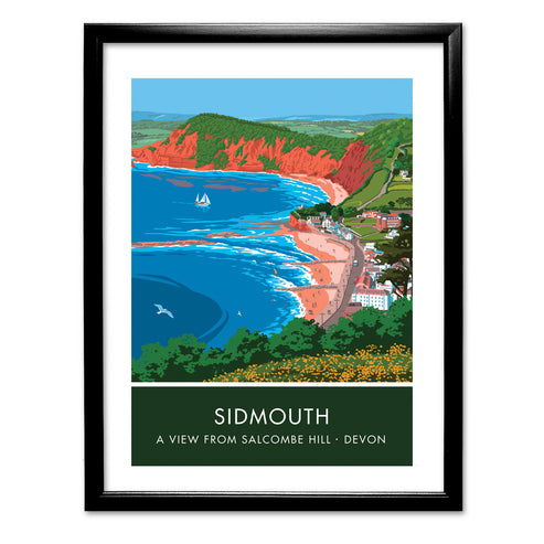 Sidmouth from Salcombe Hill Art Print