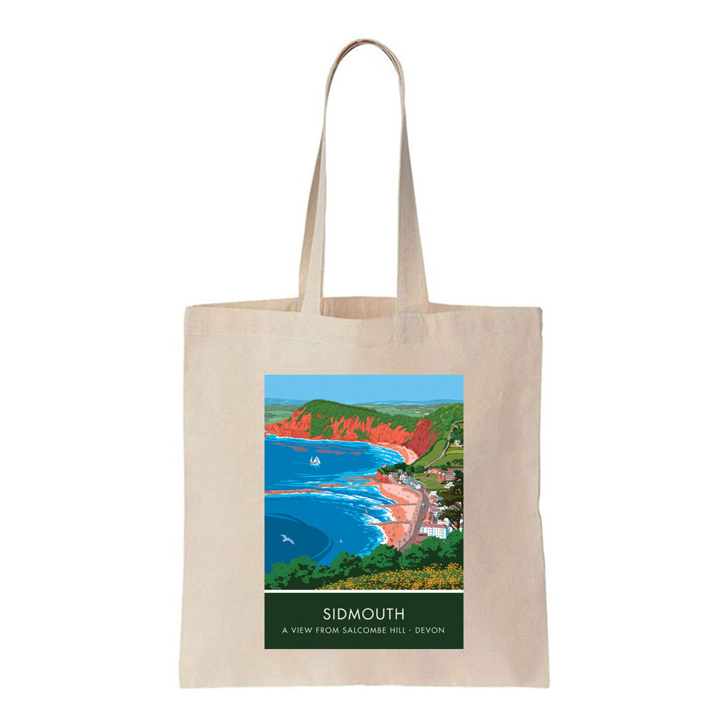 Sidmouth from Salcombe Hill Tote Bag