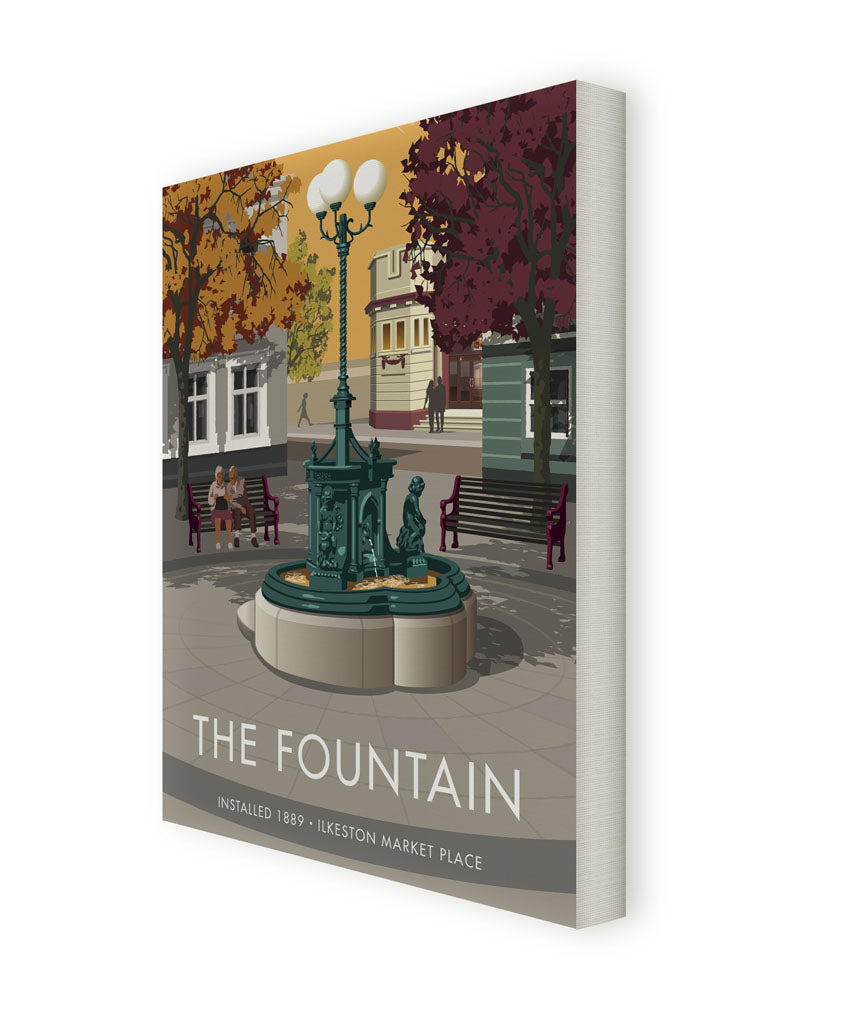 The Fountain, Ilkeston Market Place Canvas