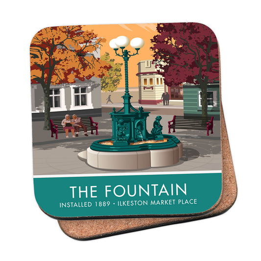 The Fountain, Ilkeston Market Place Coaster