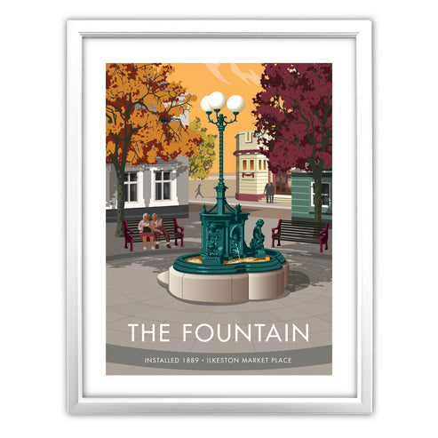 The Fountain, Ilkeston Market Place Art Print