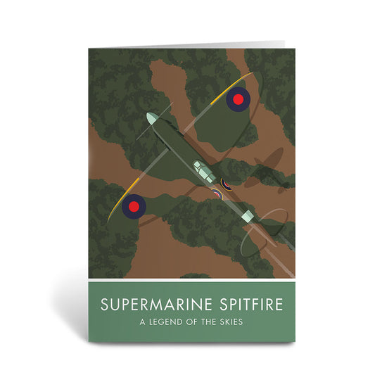 Supermarine Spitfire Greeting Card 7x5