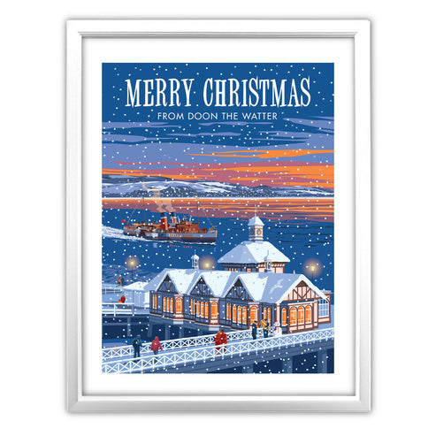 Merry Christmas from Dunoon the Watter Art Print
