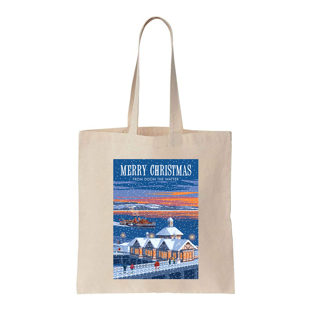 Merry Christmas from Dunoon the Watter Tote Bag