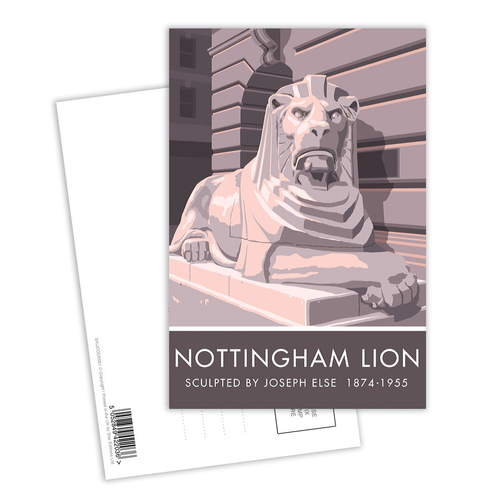 Nottingham Lion Postcard Pack of 8