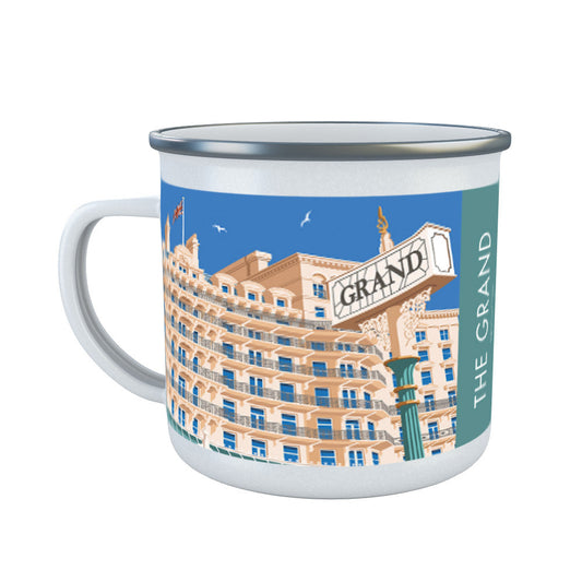 The Grand Hotel, Brighton, Sussex Enamel Mug