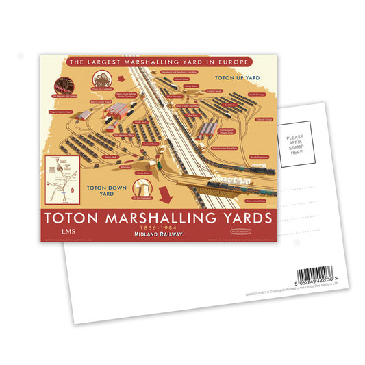 Toton Marshalling Yards Postcard Pack of 8
