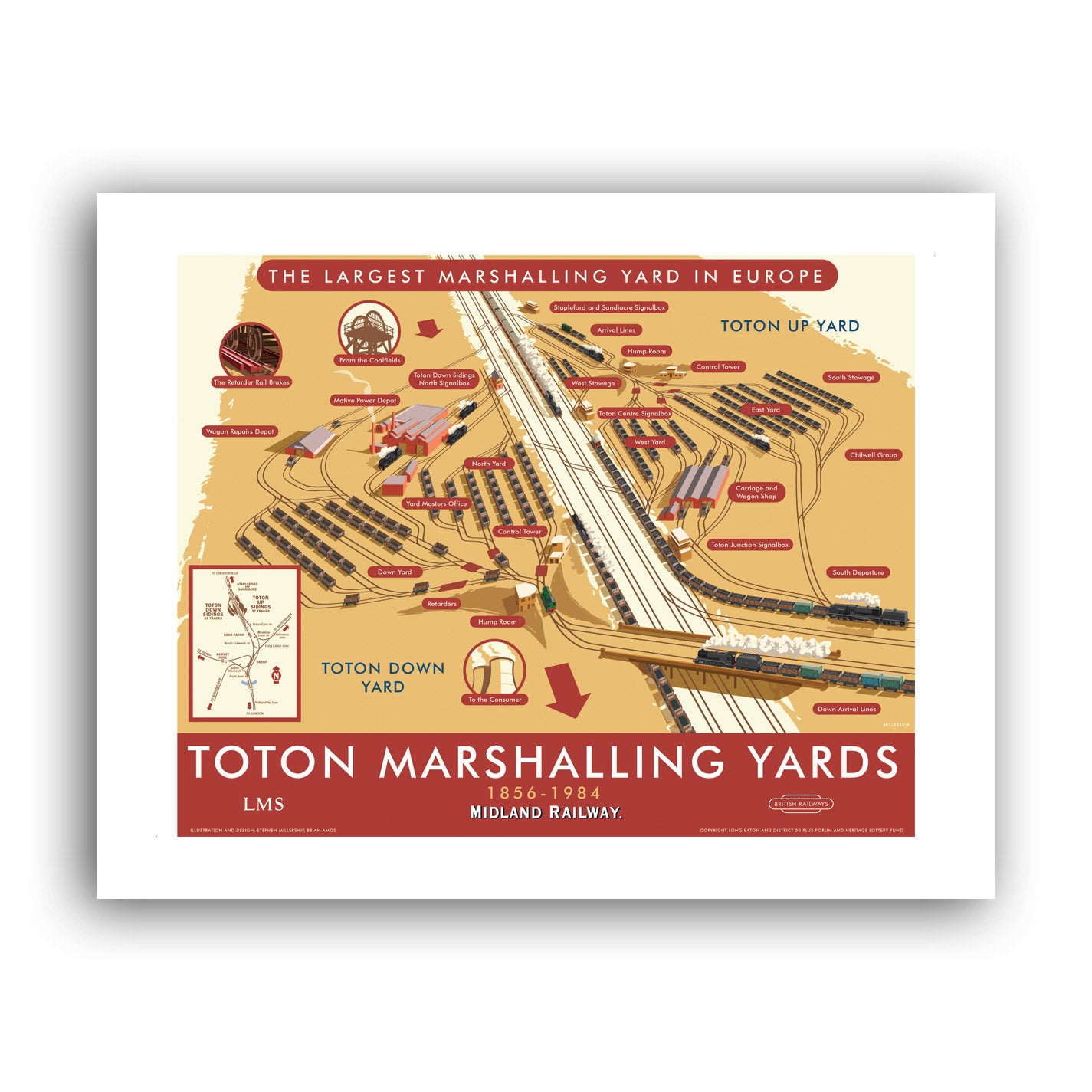 Toton Marshalling Yards Art Print