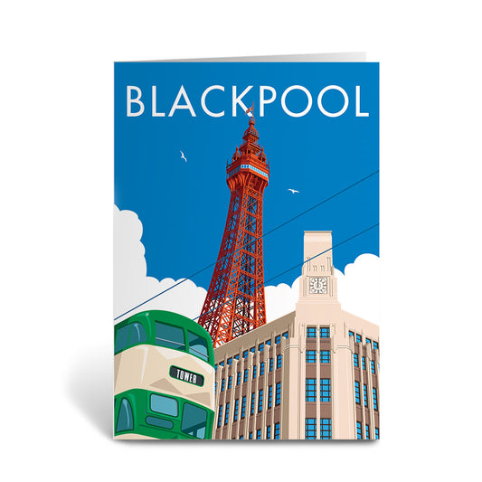 Blackpool Greeting Card 7x5