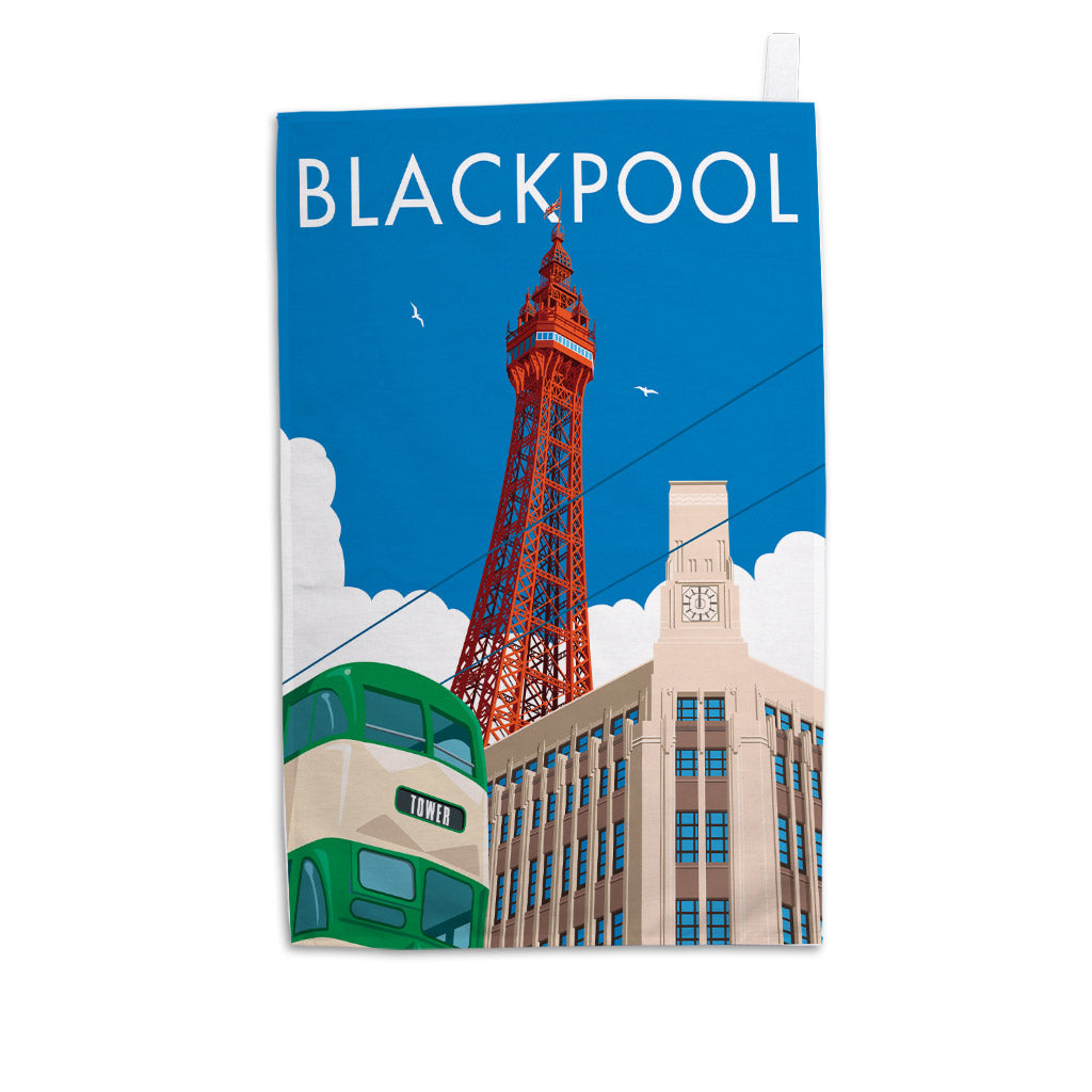 Blackpool Tea Towel