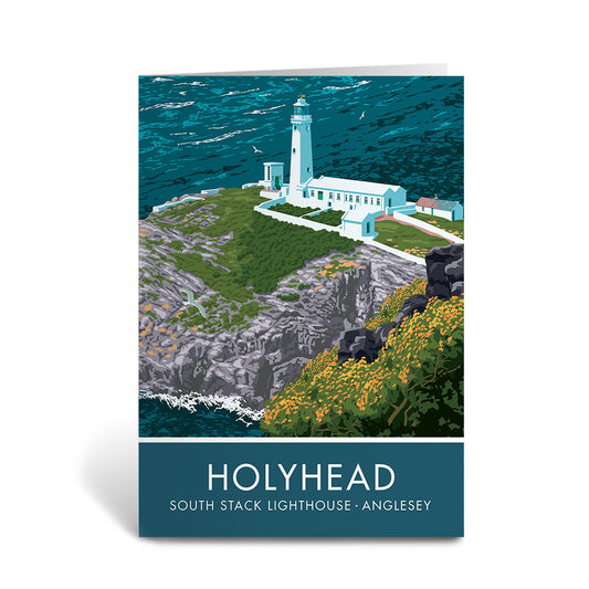 Holyhead, South Stack Lighthouse Greeting Card 7x5