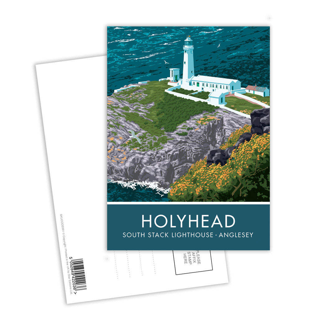 Holyhead, South Stack Lighthouse Postcard Pack of 8