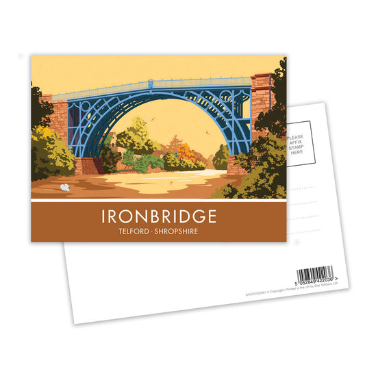Iron Bridge Postcard Pack of 8