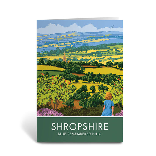 Shropshire Hills Greeting Card 7x5