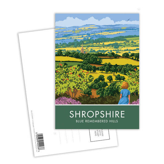 Shropshire Hills Postcard Pack of 8