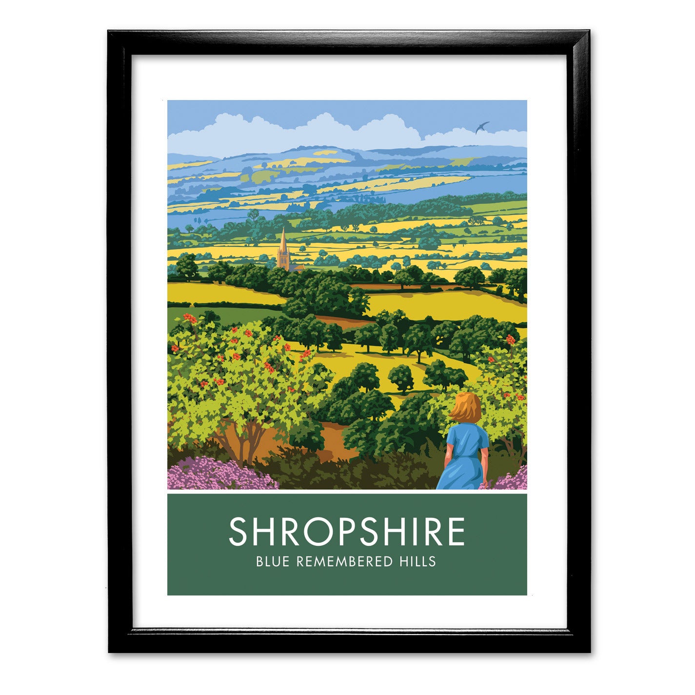 Shropshire Hills Art Print