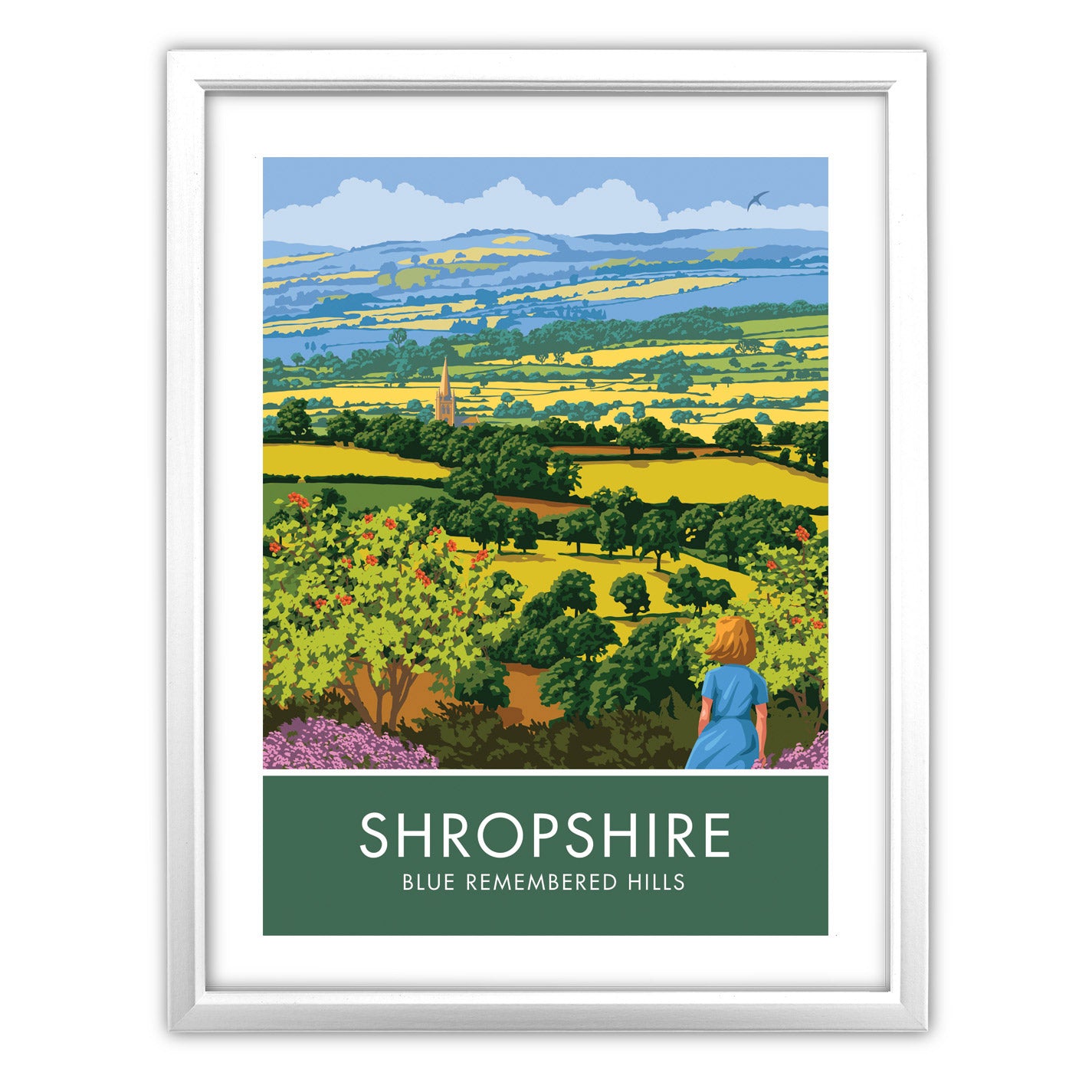 Shropshire Hills Art Print
