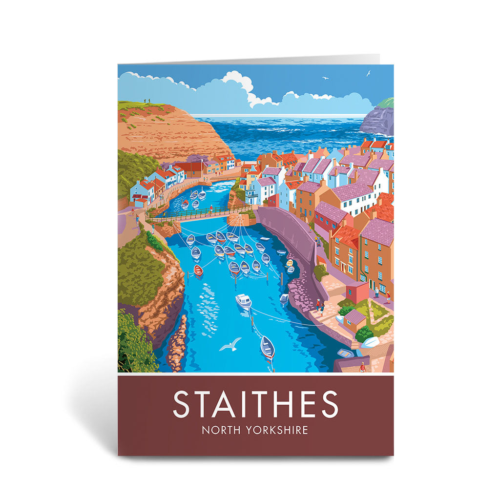 Staithes Greeting Card 7x5