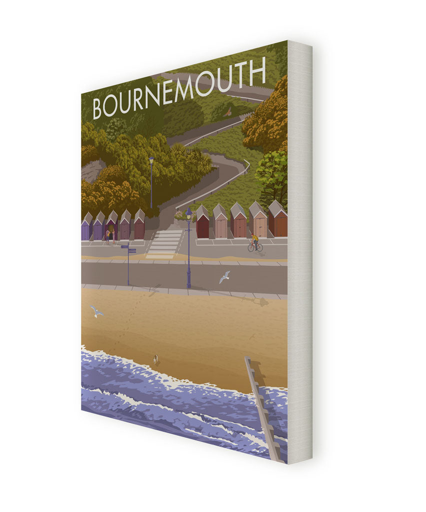 Bournemouth Huts Canvas