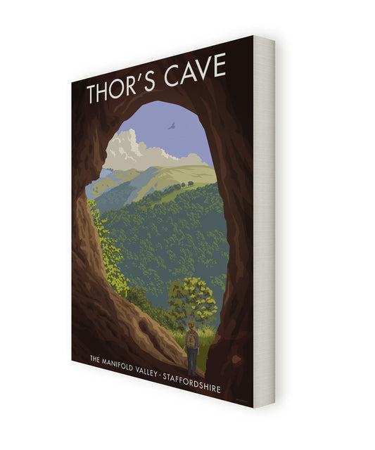 Thor's Cave, Staffordshire Canvas