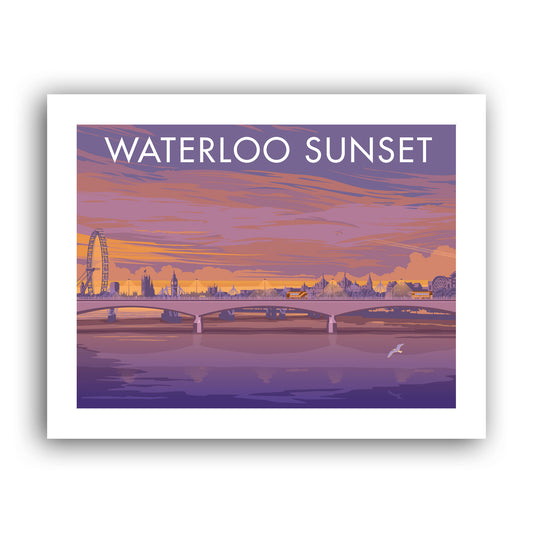 London, Waterloo Sunset Art Print