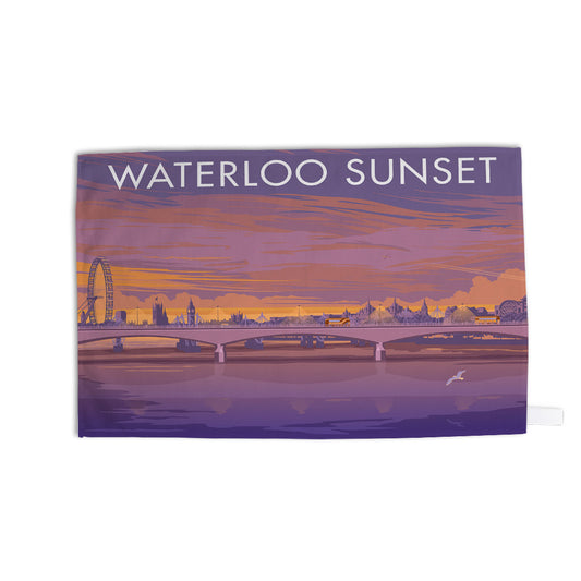 London, Waterloo Sunset Tea Towel
