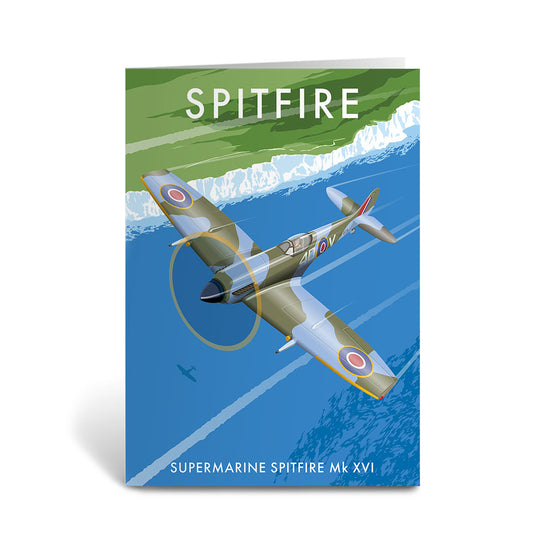Spitfire, Supermarine Spitfire Mk Xvi Greeting Card 7x5