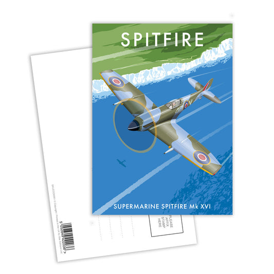 Spitfire, Supermarine Spitfire Mk Xvi Postcard Pack of 8