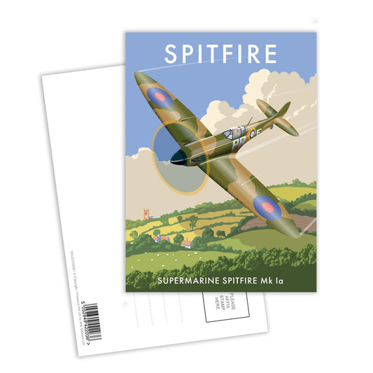 Spitfire, Supermarine Spitfire Mk Ia Postcard Pack of 8