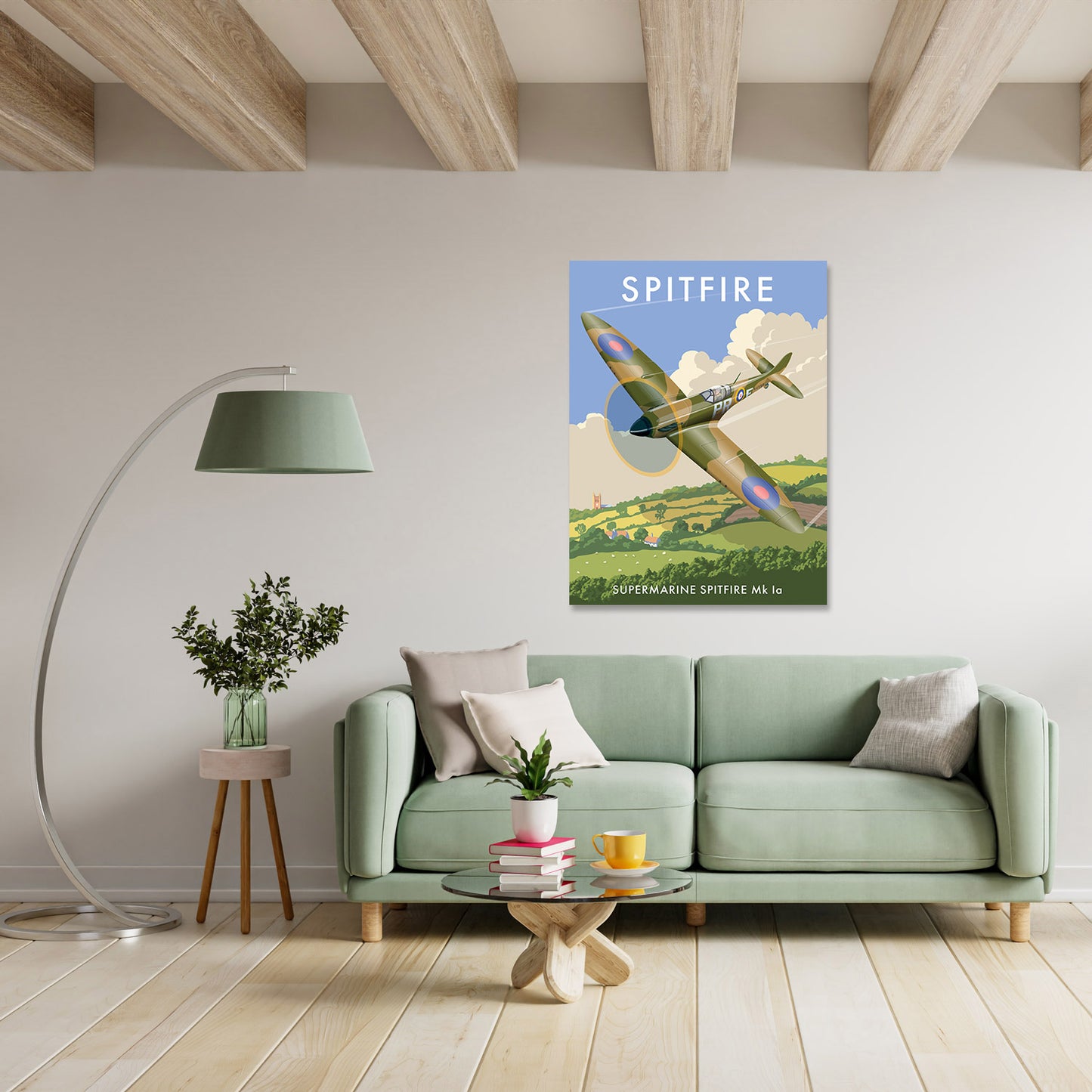 Spitfire, Supermarine Spitfire Mk Ia Art Print