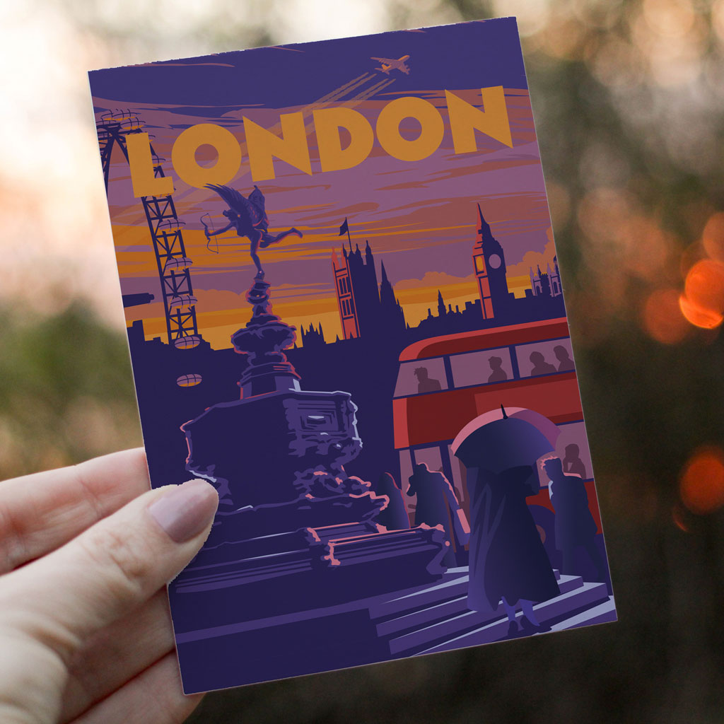 London Postcard Pack of 8