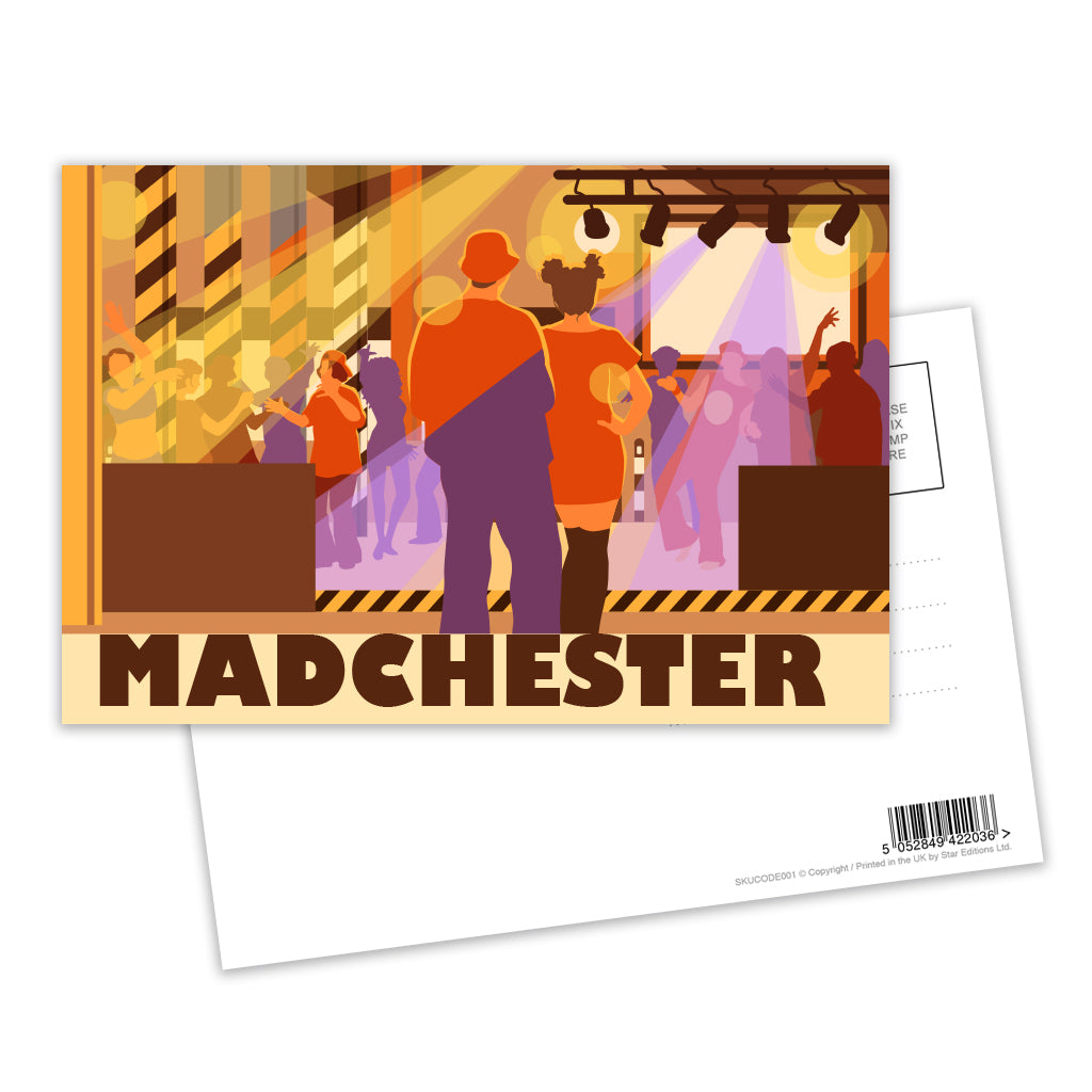 Madchester Postcard Pack of 8