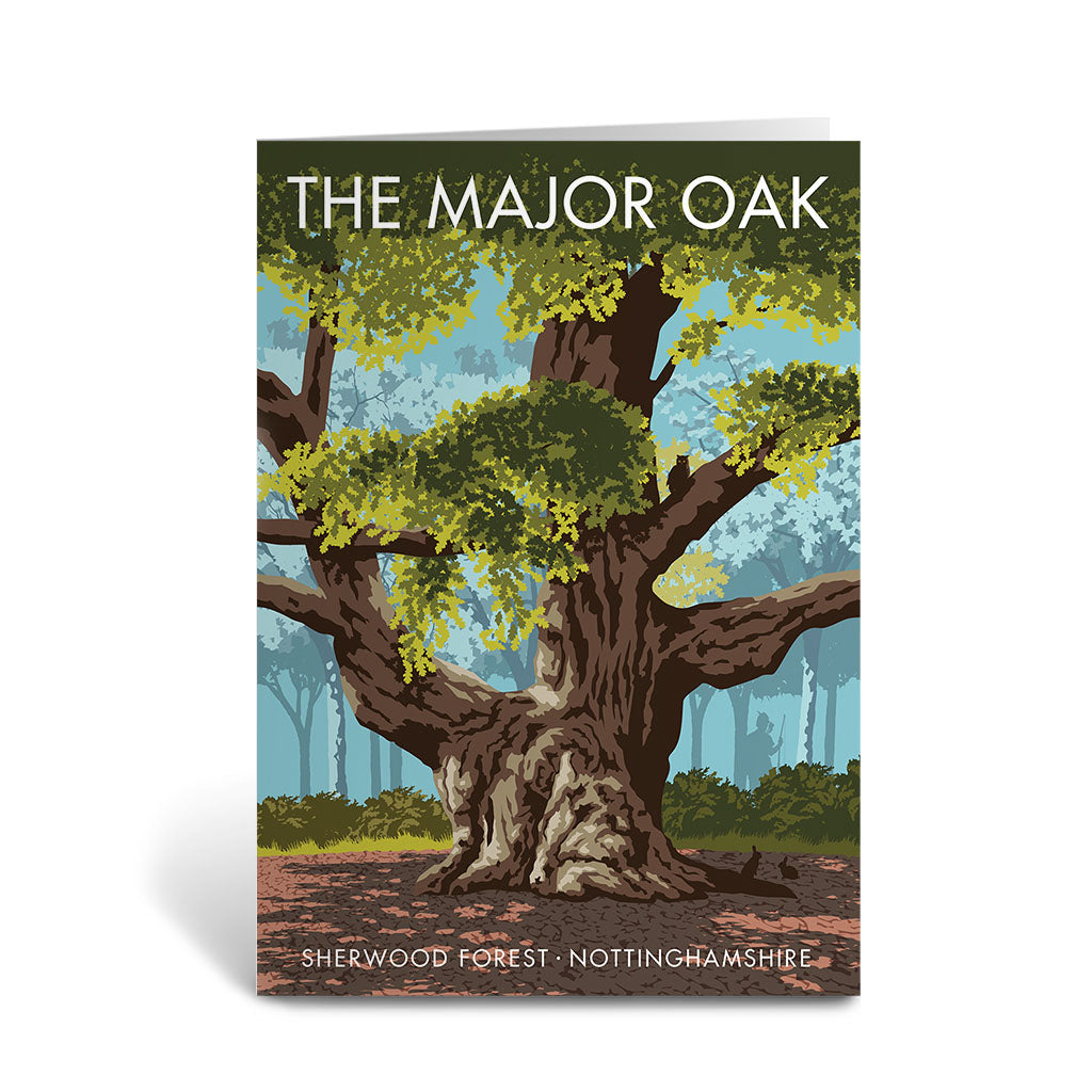 The Major Oak Greeting Card 7x5