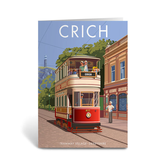 Crich, Tramway Village Greeting Card 7x5