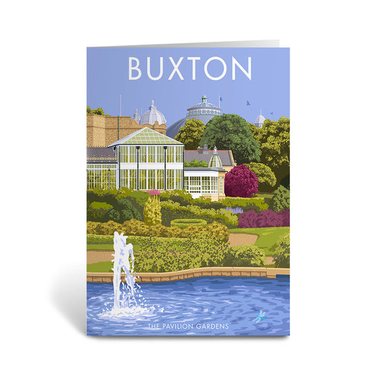 Buxton, The Pavilion Gardens Greeting Card 7x5