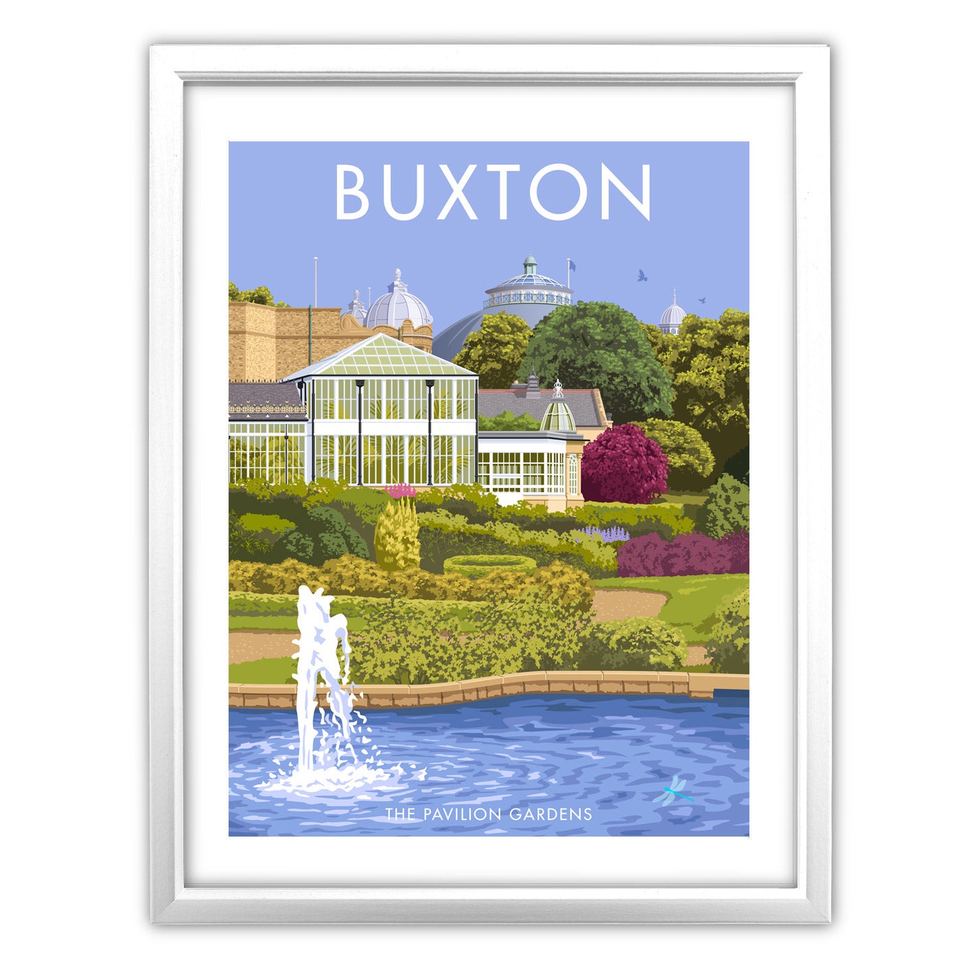 Buxton, The Pavilion Gardens Art Print