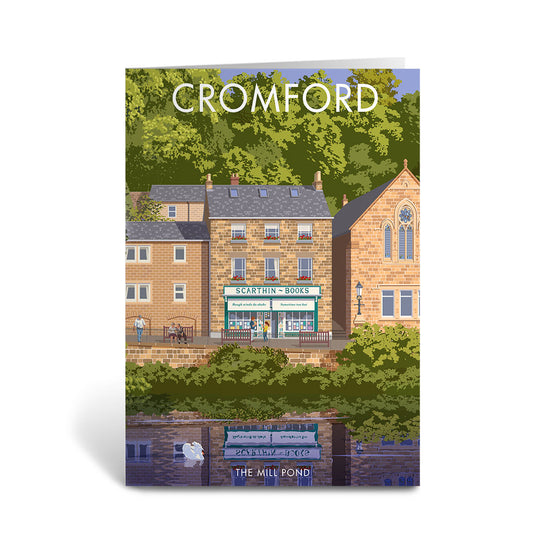 Cromford, The Mill Pond Greeting Card 7x5