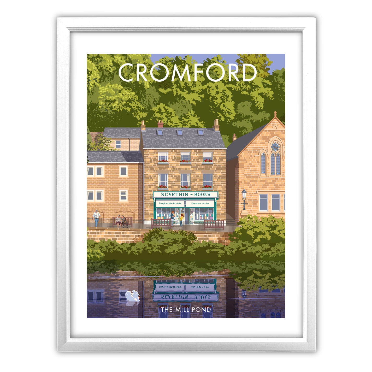 Cromford, The Mill Pond Art Print